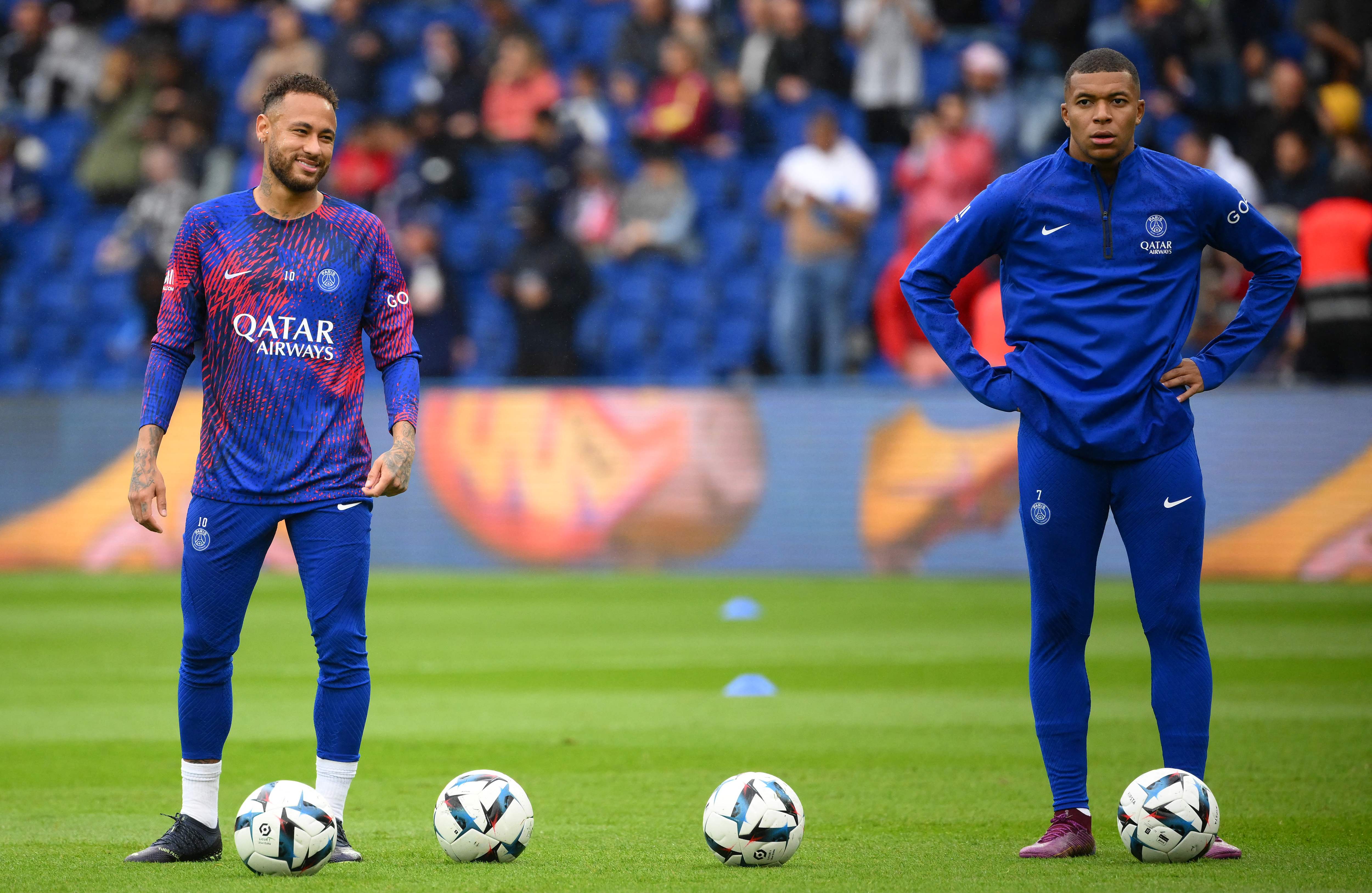 Neymar dan Kylian Mbappe