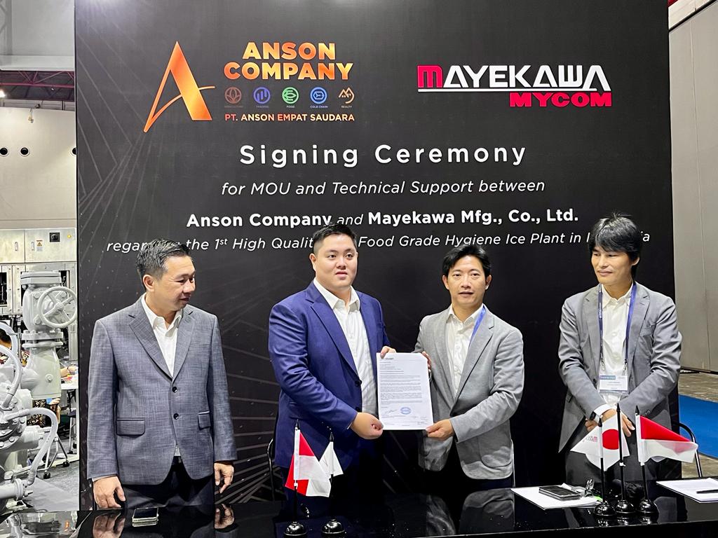 Anson Company Lanjutkan Kerja Sama dengan Perusahaan Jepang Mayekawa