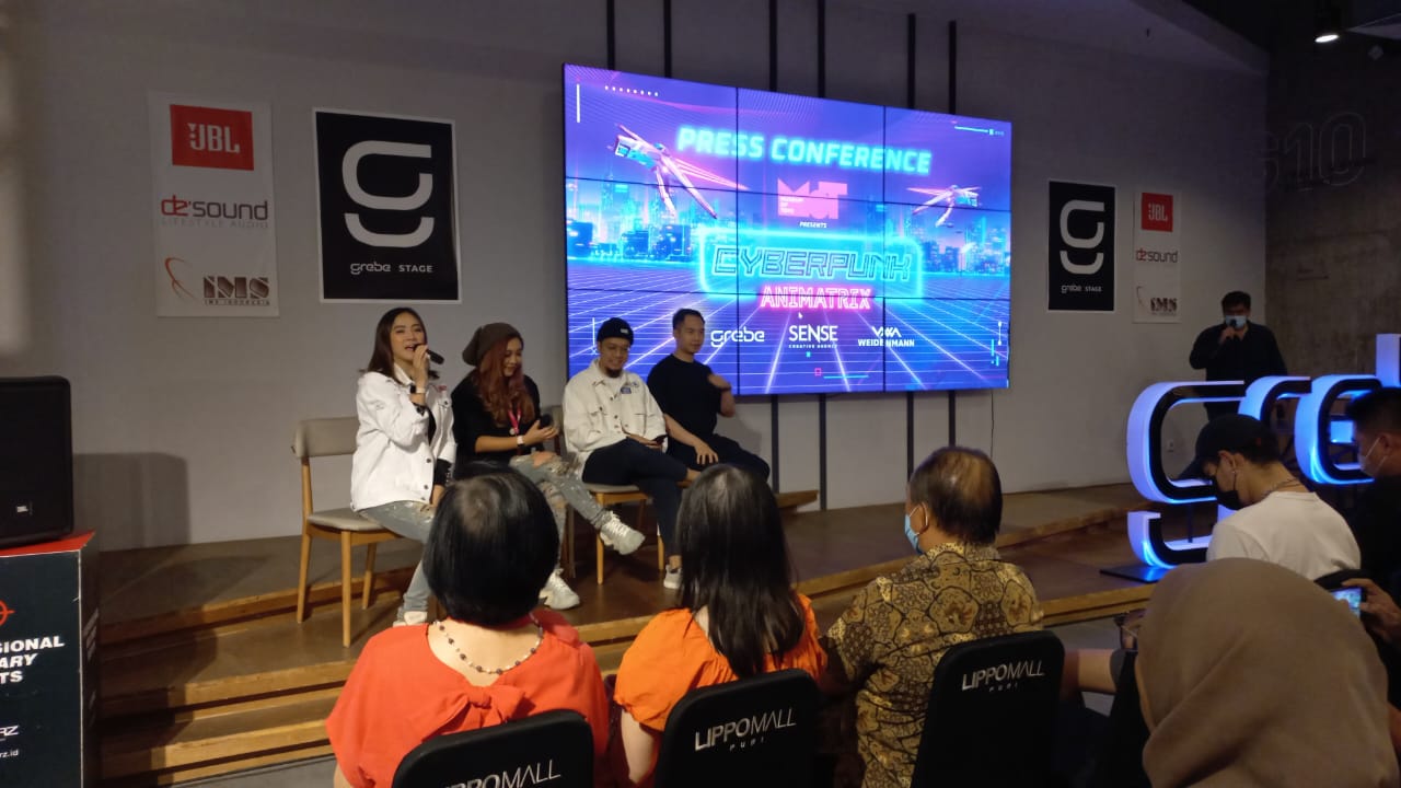 Konferensi pers karya seni lukis/mural yang dilaksanakan Museum of Toys di Jakarta, Kamis (8/9).