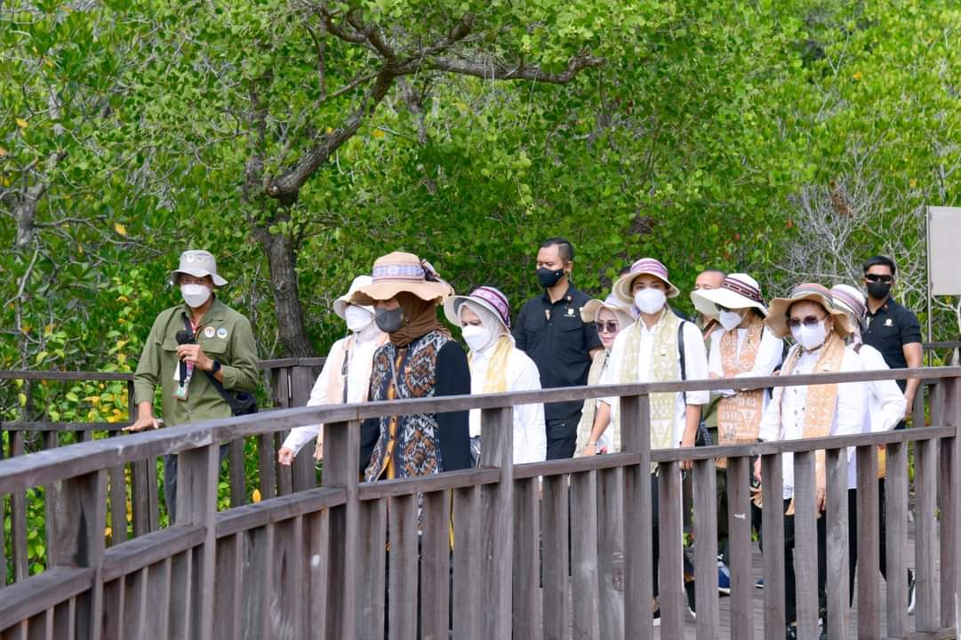 Ibu Negara Iriana Jokowi dan Rombongan Mengunjungi Taman Nasional Komodo , Kabupaten Manggarai Barat, Provinsi NTT, Kamis (29/9).