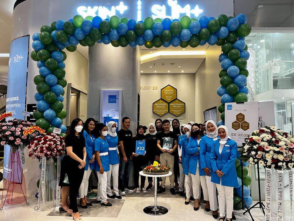 Acara pembukaan cabang Skin+ dan Slim+ by Euromedica di di Lippo Mall Puri, Jakarta Barat.