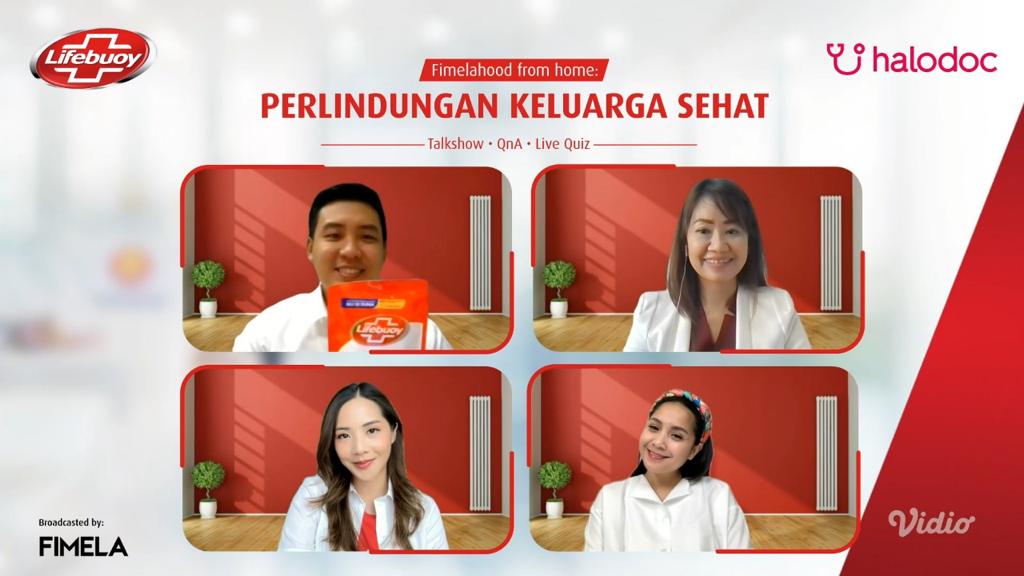 Talkshow dengan tema 'Perlindungan Keluarga Sehat' secara daring, Kamis (1/9).