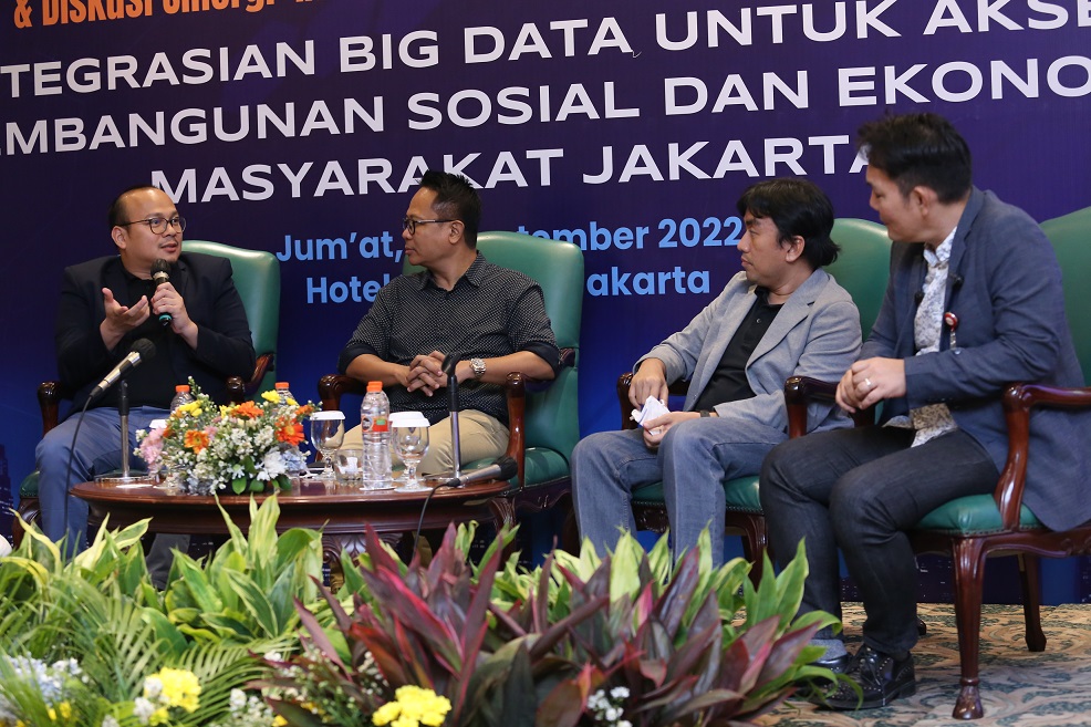 Diskusi Pengintegrasian Big Data untuk Akselerasi Pembangunan Sosial dan Ekonomi Masyarakat Jakarta.