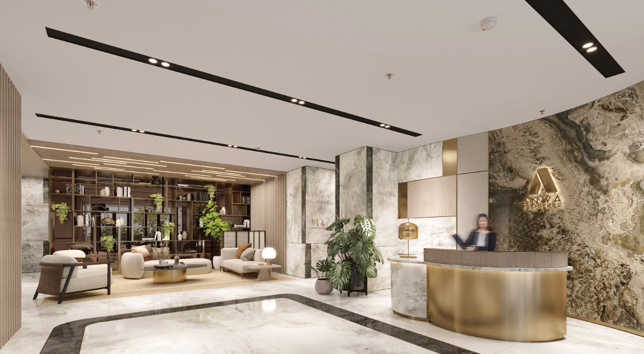 Ilustrasi desain interioir Anwa Residence at Bintaro