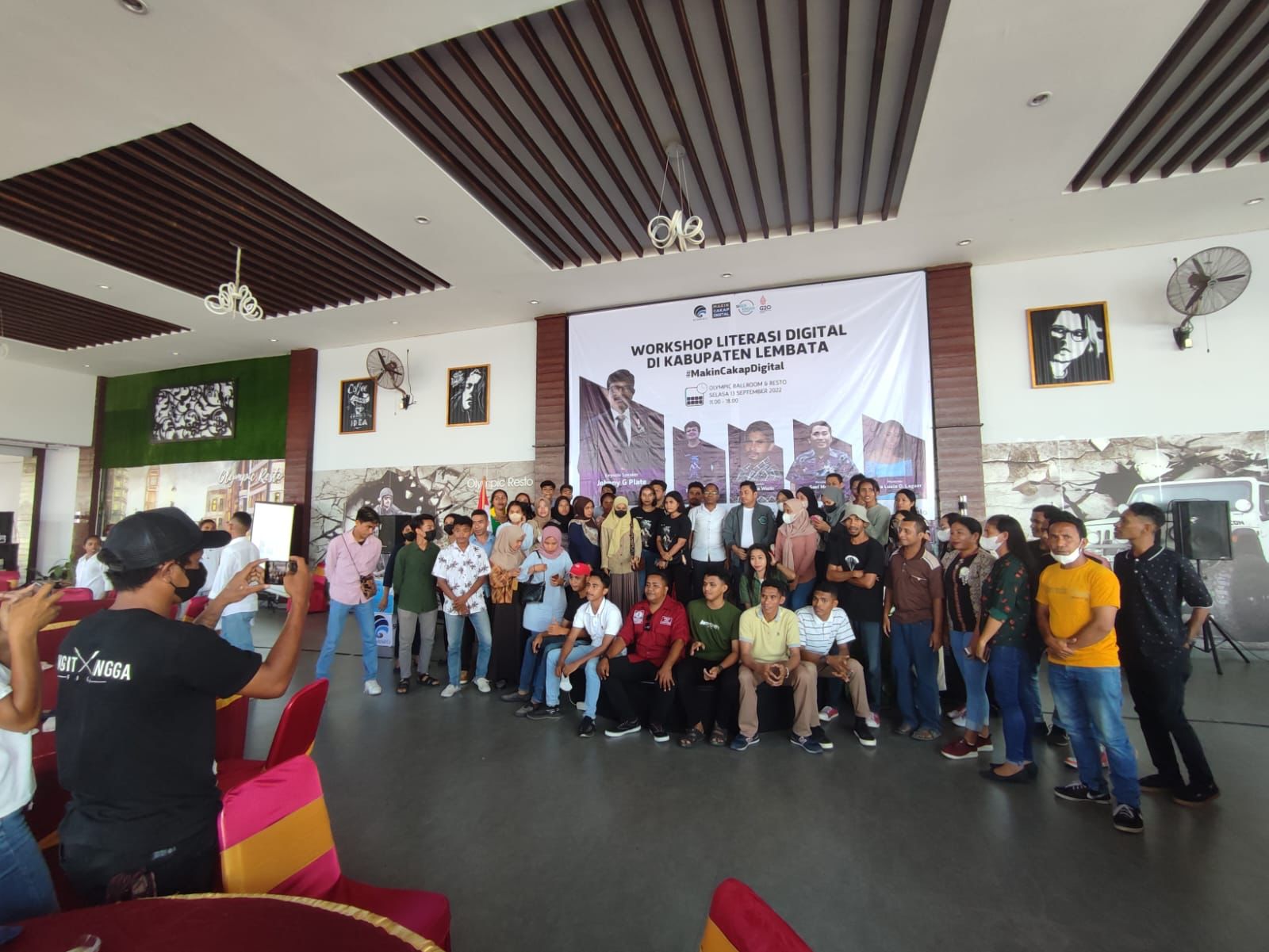 Peserta Workshop literasi digital di Lembata, NTT