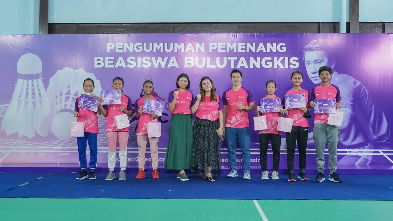 Pengumuman pemenang beasiswa bulu tangkis Scarlett Gideon Cari Juara