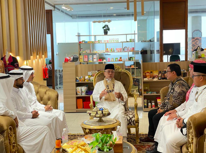 Mendag Zulhas saat mengunjungi Indonesia Trade Promotion Center (ITPC) di Jeddah, Arab Saudi, Kamis (8/9).