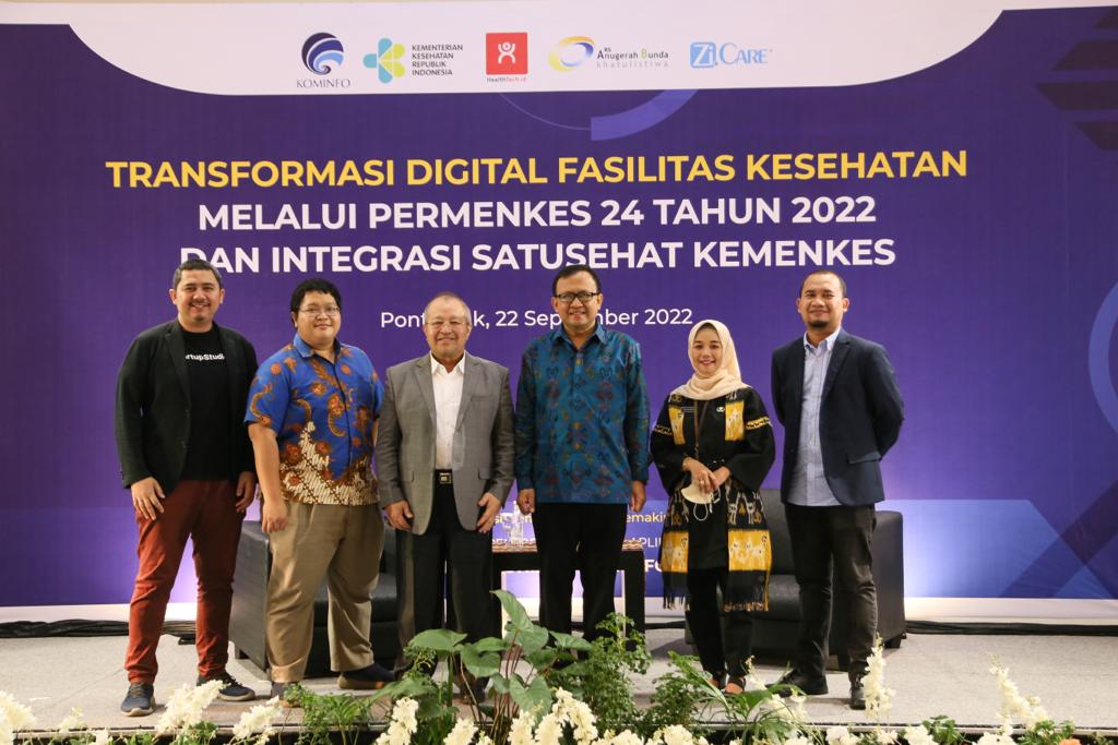 Webinar mengenai transformasi digital bidang kesehatan lewat program SATUSEHAT