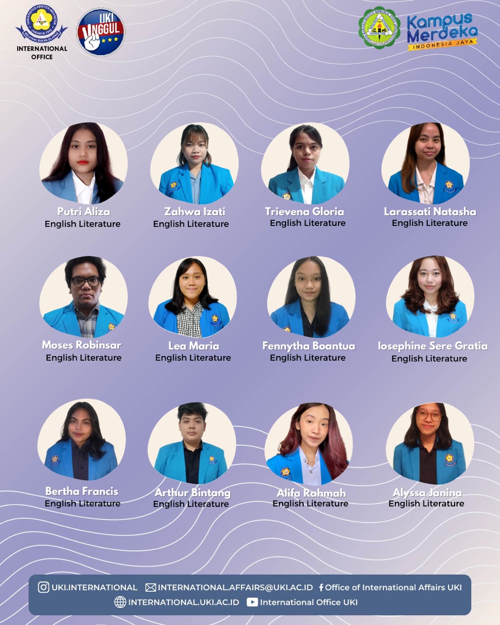 Sebanyak 37 mahasiswa UKI dinyatakan lolos program International Credit Transfer Tahun 2022 di Don Mariano Marcos Memorial State University.