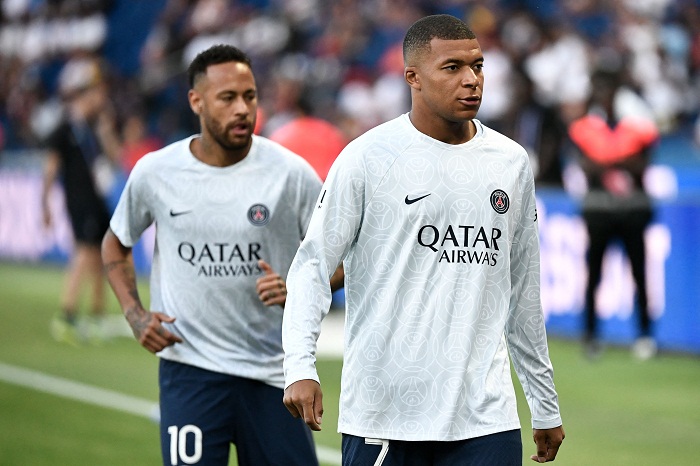 Neymar dan Kylian Mbappe