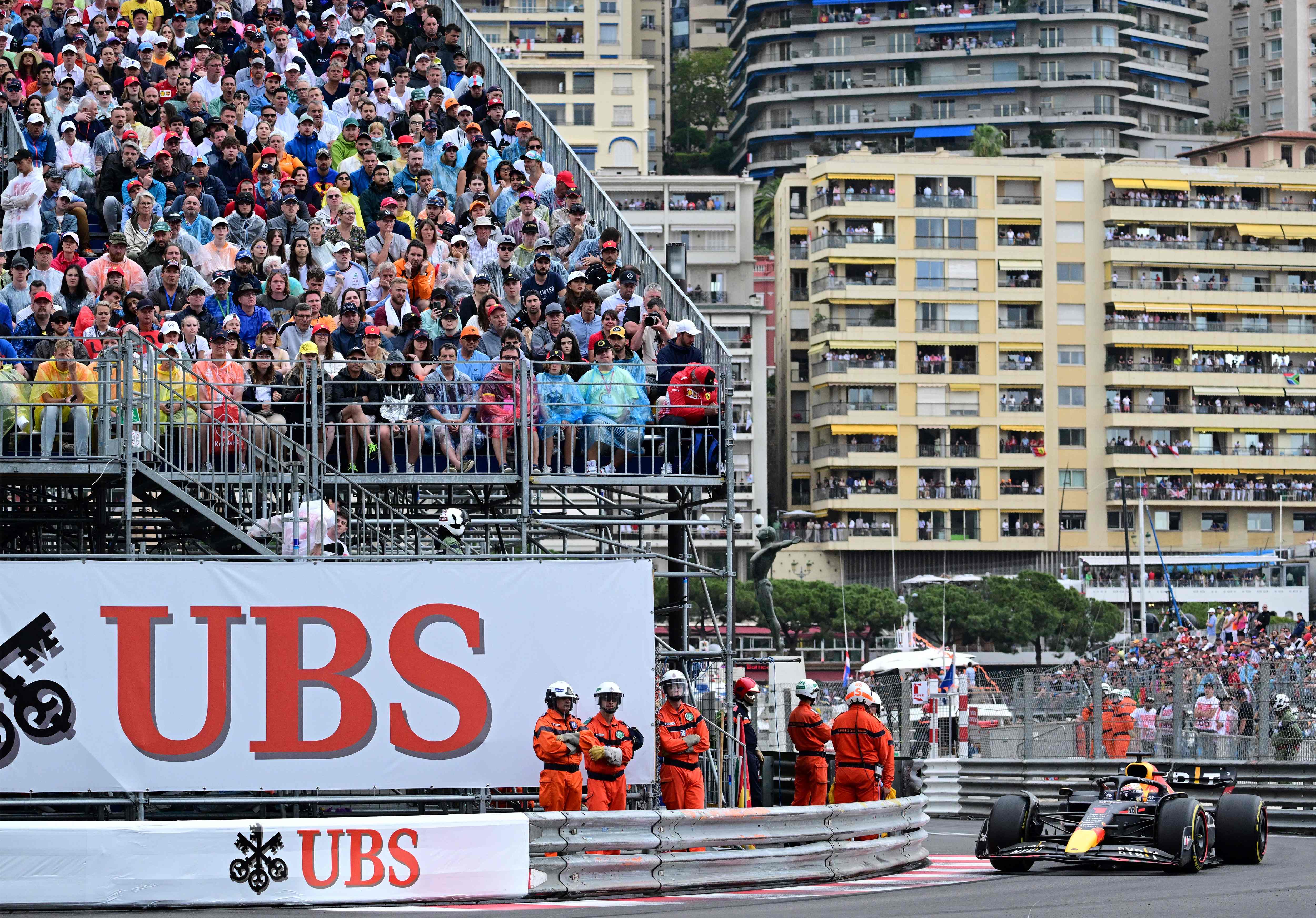 Pembalap Formula 1 dari tim Red Bull Max Verstappen saat beraksi di GP Monaco.