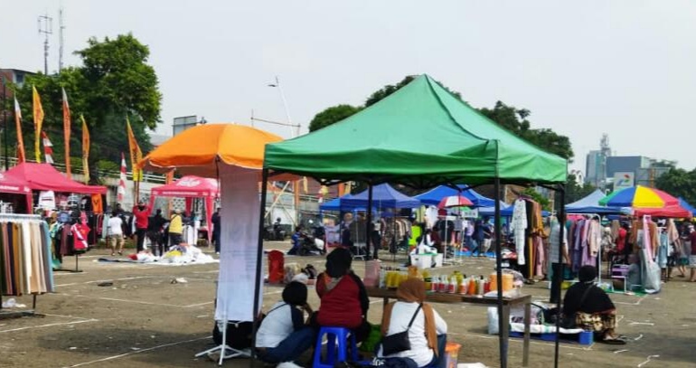 Pasar Sogo Jongkok di kawasan Cideng, Gambir, Jakarta Pusat