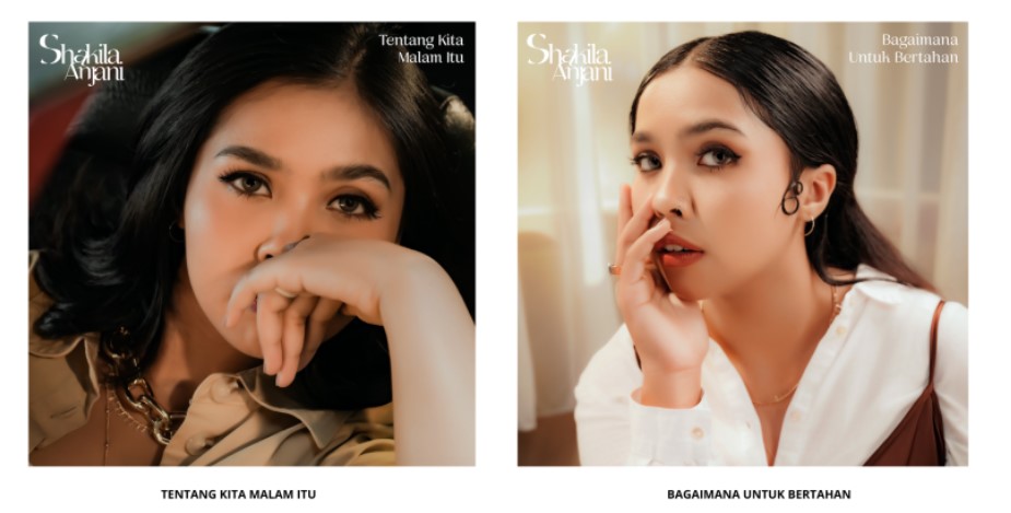 Artwork dari dua lagu baru yang dirilis Shakila Anjani