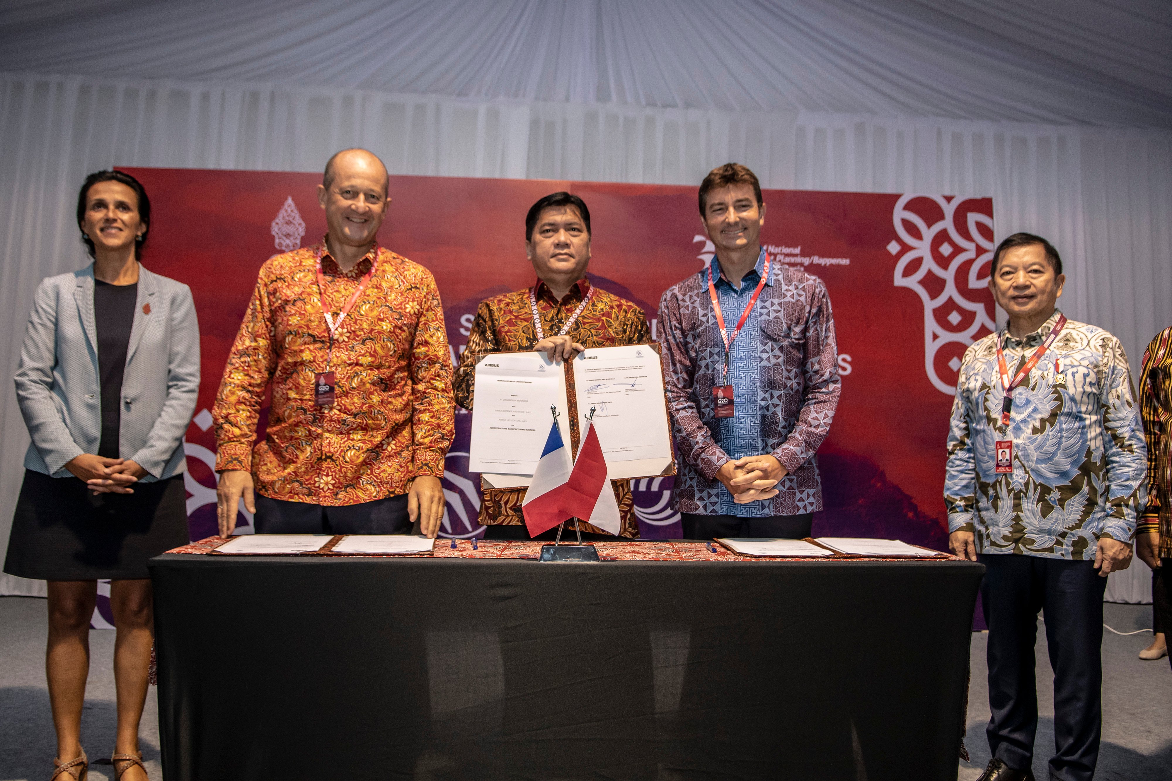 Penandatanganan MoU antara PT DI dan Airbus