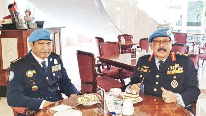   Rantastia Nur Alangan (kiri) dengan seragam Soldiers of Peace International Association (SPIA).