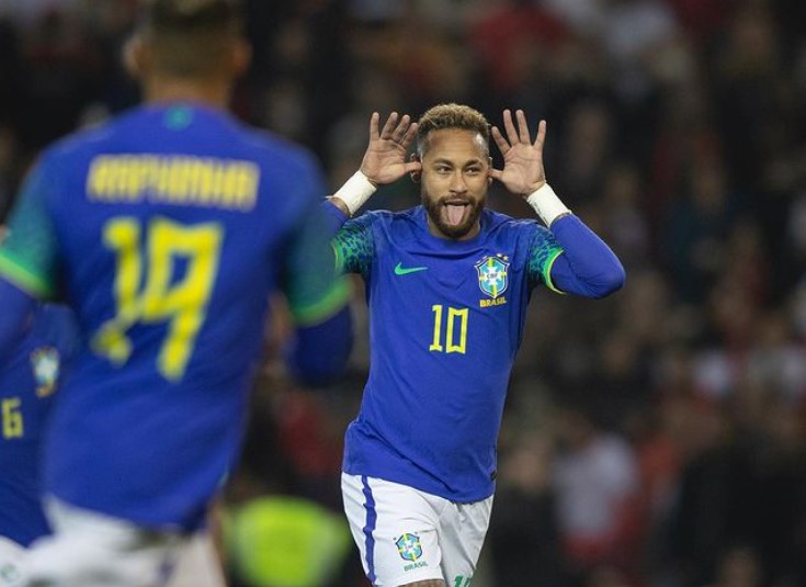 Pemain imnas Brasil Neymar