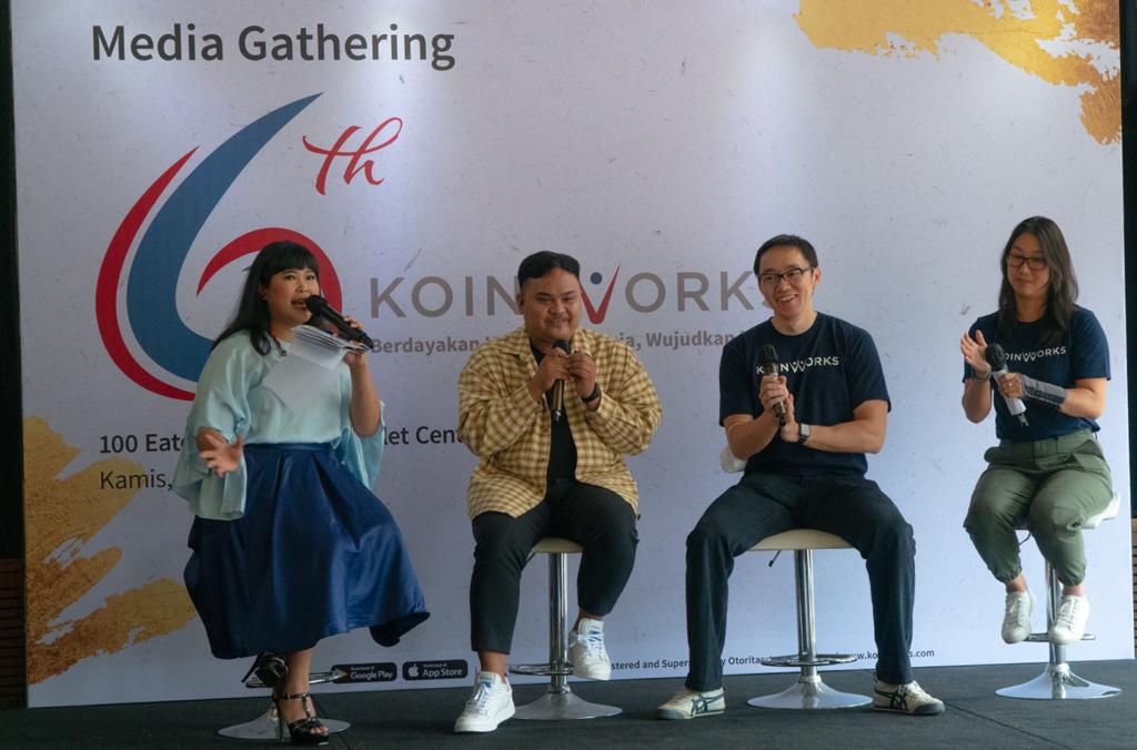 Media Gathering KoinWorks di Jakarta, Kamis (1/9). 