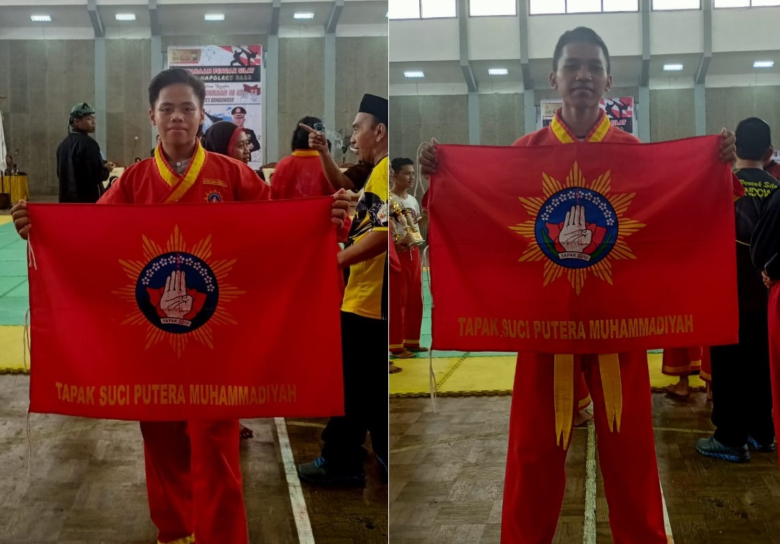 Dhaffi Januar Saputra (kiri) dan Arif Candra Setiawan yang mengukir prestasi di cabor pencak silat.