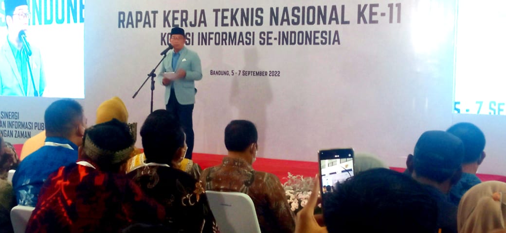 Gubernur Jawa Barat Ridwan Kamil membuka Rapat Kerja Teknis Nasional ke-11