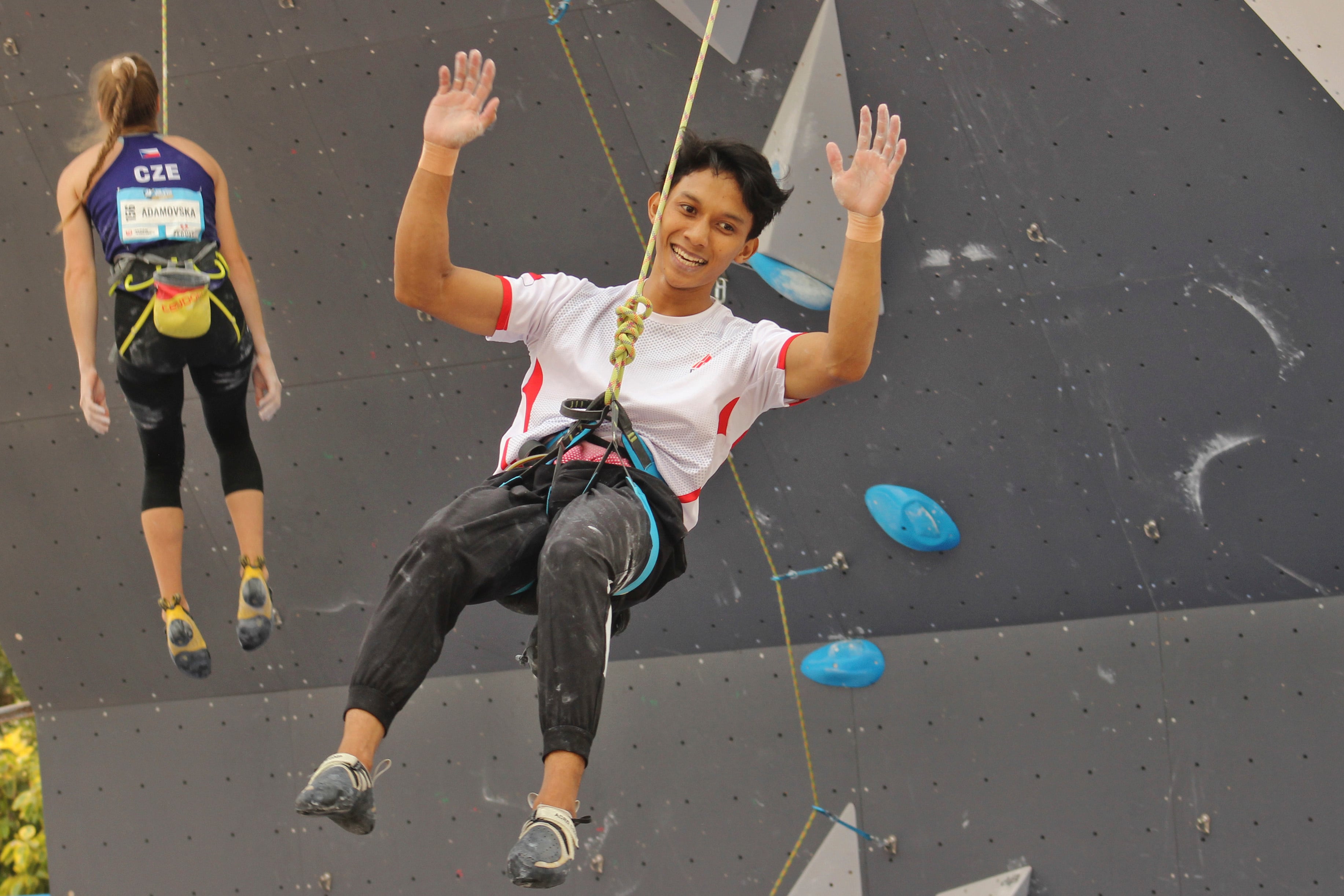 Atlet panjat tebing Indonesia Raviandi Ramadhan