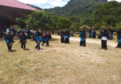 Kegiatan olahraga bersama yang jadi salah satu program kerja IPM PPM Al Kautsar Muhammadiyah Harau, Kamis (14/5)