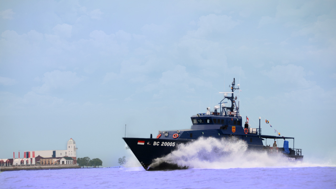 Ilustrasi Operasi Jaring Sriwijaya dan Wallacea yang digelar Bea Cukai bersama aparat keamanan