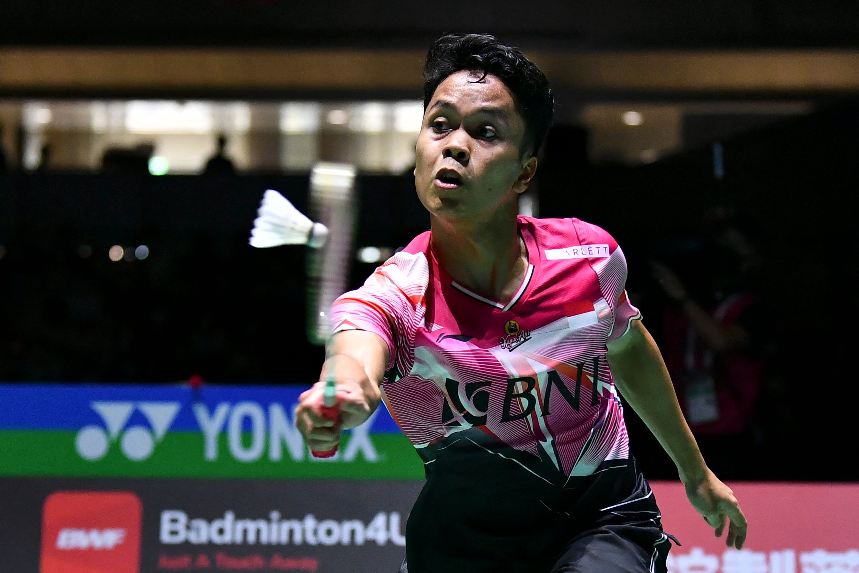 Tunggal putra Indonesia Anthony Sinisuka Ginting