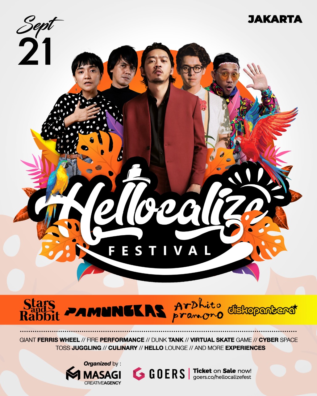 Hellocalize Festival akan dilaksanakan di Senayan Park, Jakarta, pada 21 September 2022.