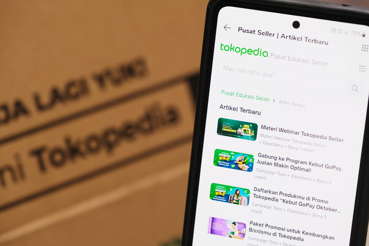 Pembelian masyarakat di Tokopedia didominasi produksi rumah tangga, makanan, minuman dan kesehatan
