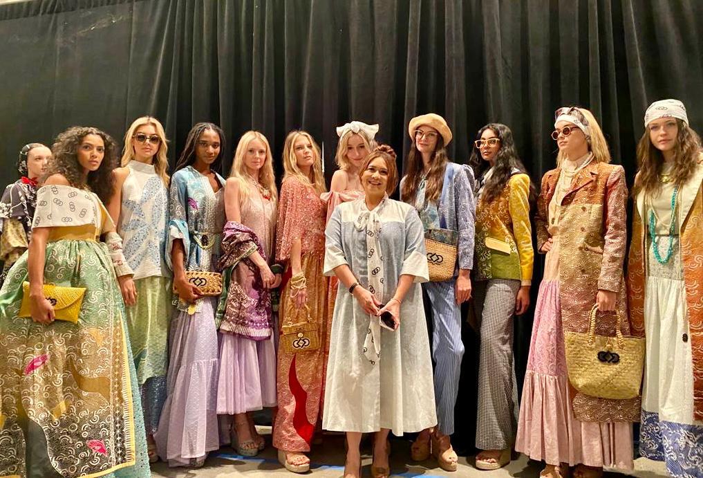 Brand Coreta Louise tampil di New York Fashion Week (NYFW) lewat 'Indonesia Now the show' pekan lalu.