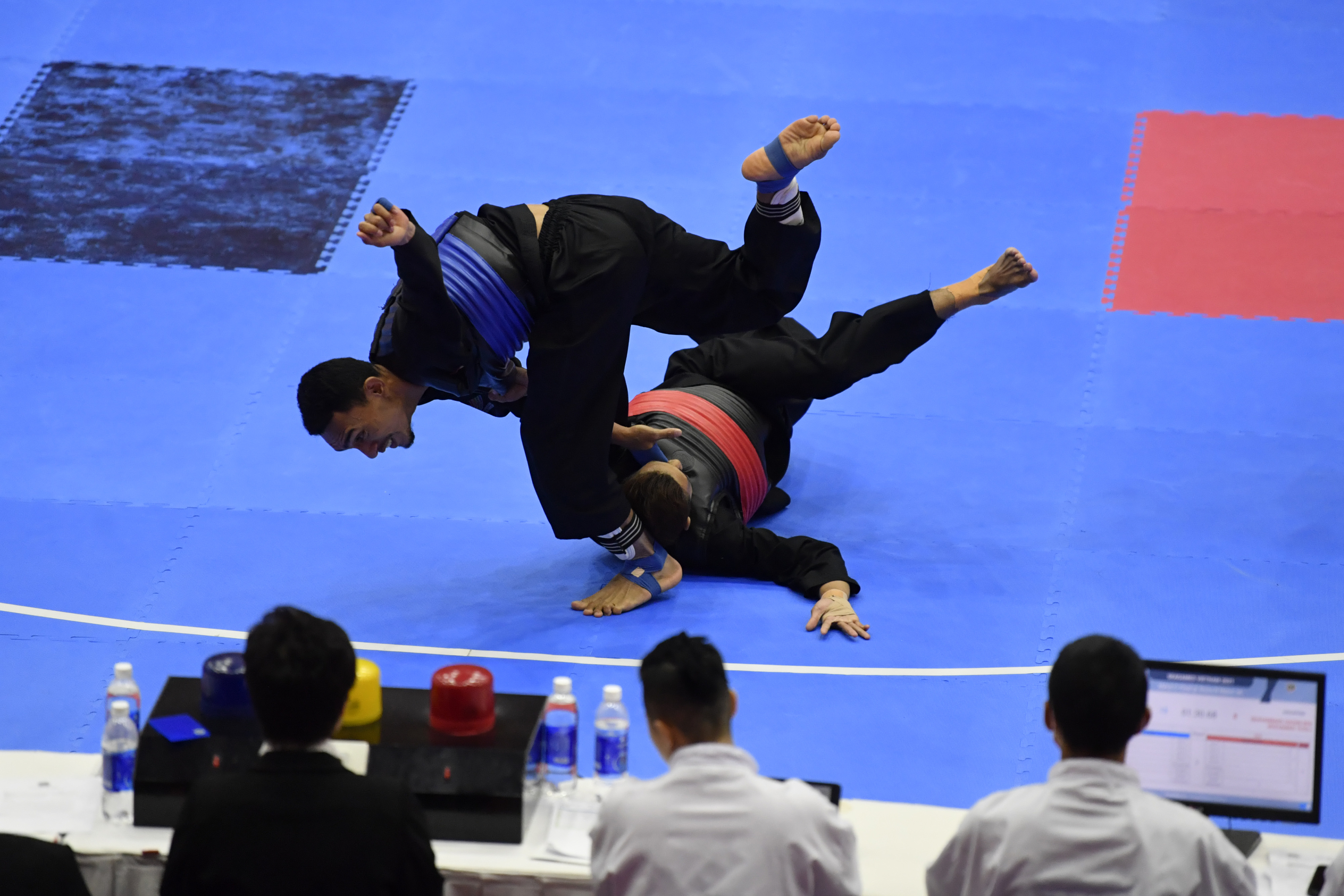 Pertandingan pencak silat di SEA Games Vietnam 2021.