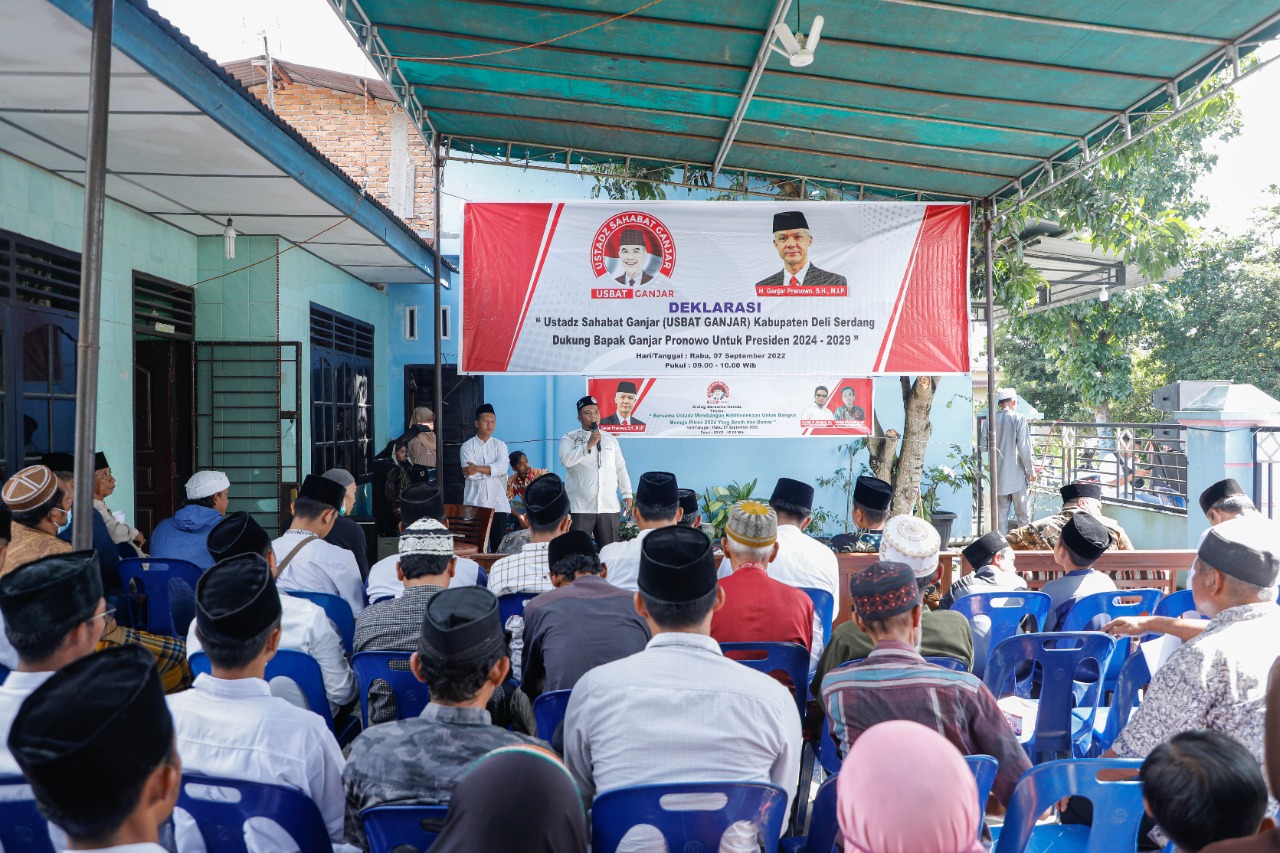 Jaringan ustadz Deli Serdang mengapresiasi upaya Gubernur Ganjar Pranowo dalam menangkal radikalisme di wilayahnya.
