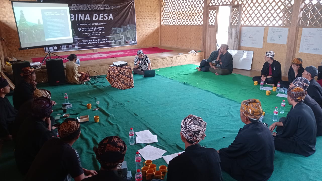 Kegiatan Sekolah Hukum Pengayoman di Desa Sirnaresmi, Kecamatan Cisolok, Kabupaten Sukabumi, Jawa Barat. 