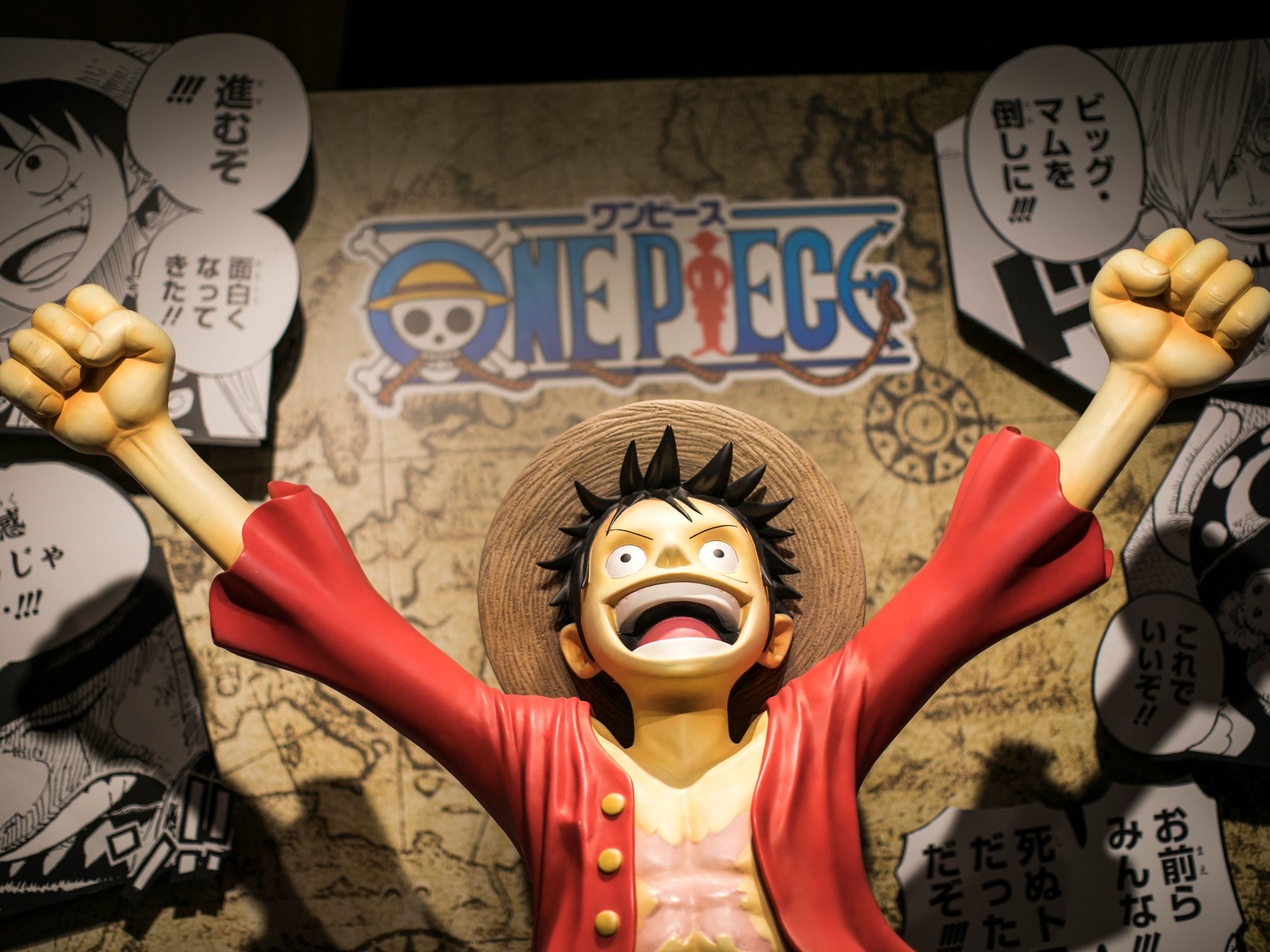 Video game Jump Force dan karakter anime One Piece Monkey D. Luffy, yang dikenal sebagai Topi Jerami.