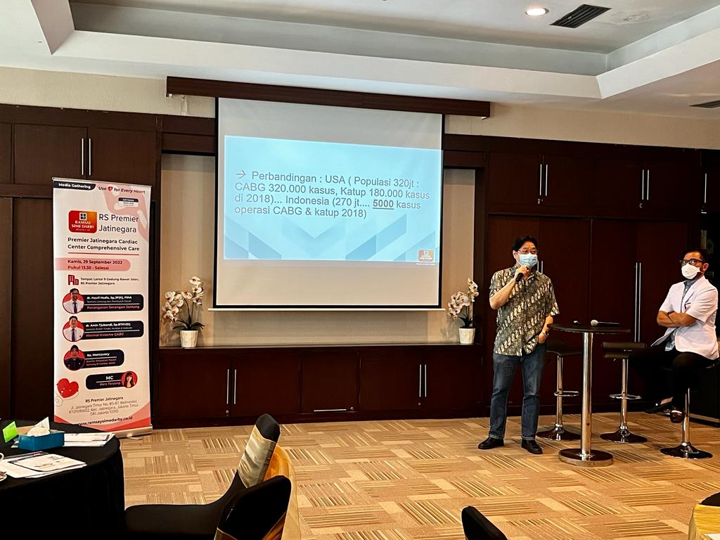 Acara Media Gathering di Rumah Sakit Premier Jatinegara (RSPJ), Jakarta, Kamis (29/9),