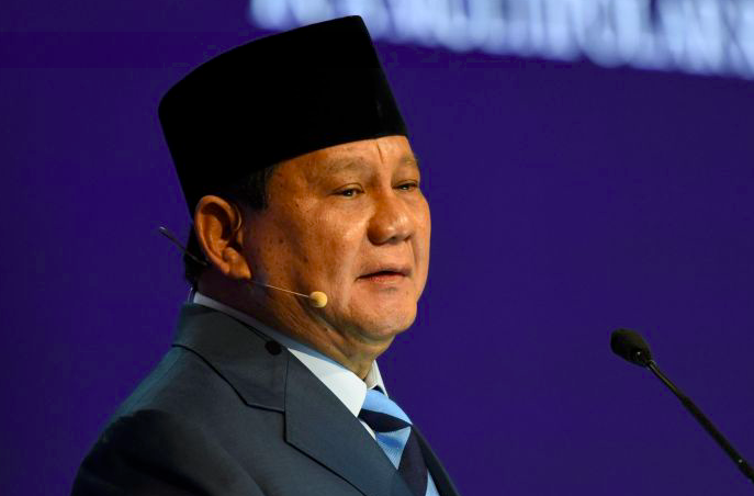 Menteri Pertahanan Republik Indonesia Prabowo Subianto.