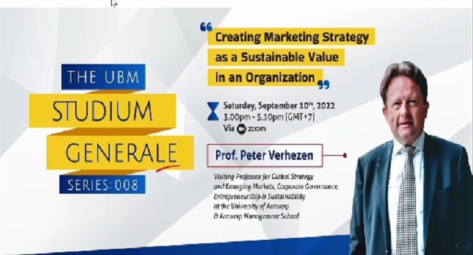 Kuliah umum Universitas Bunda Mulia (UBM) dengan pembicara Prof. Peter Verhezen.