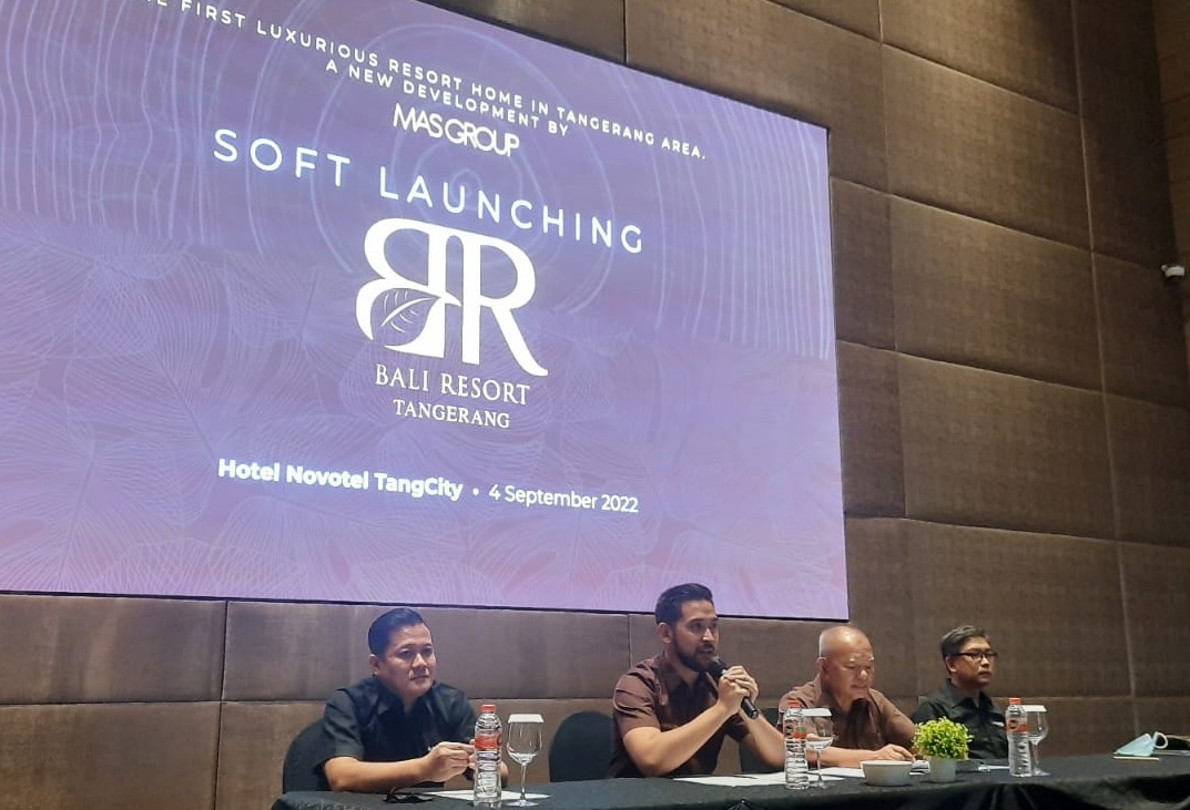 Jajaran direksi MAs Group saat peluncuran Bali Resort Tangerang, Minggu (4/9).