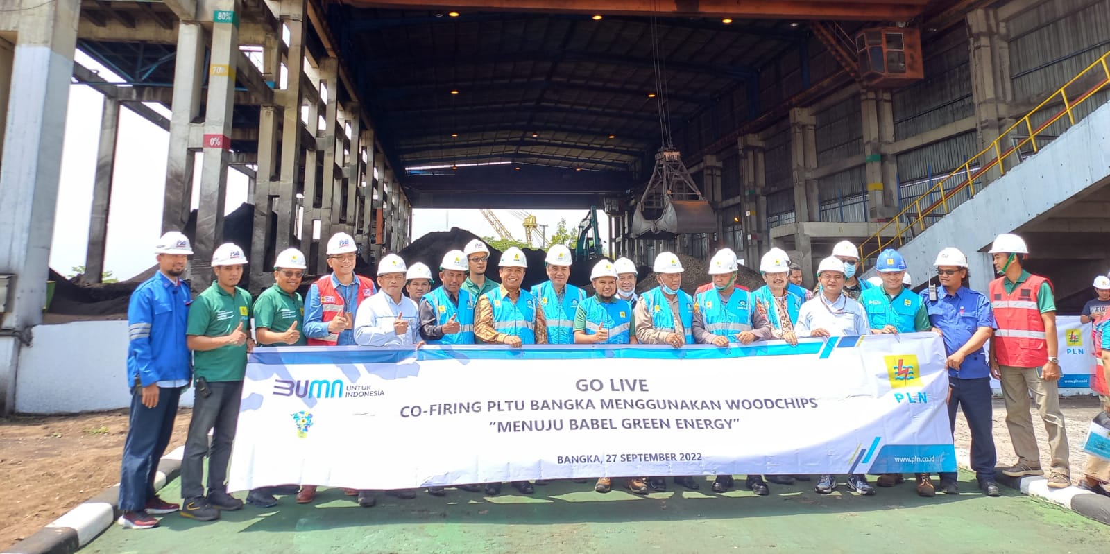 Go-Live Co-firing PLTU Bangka menggunakan Woodchips