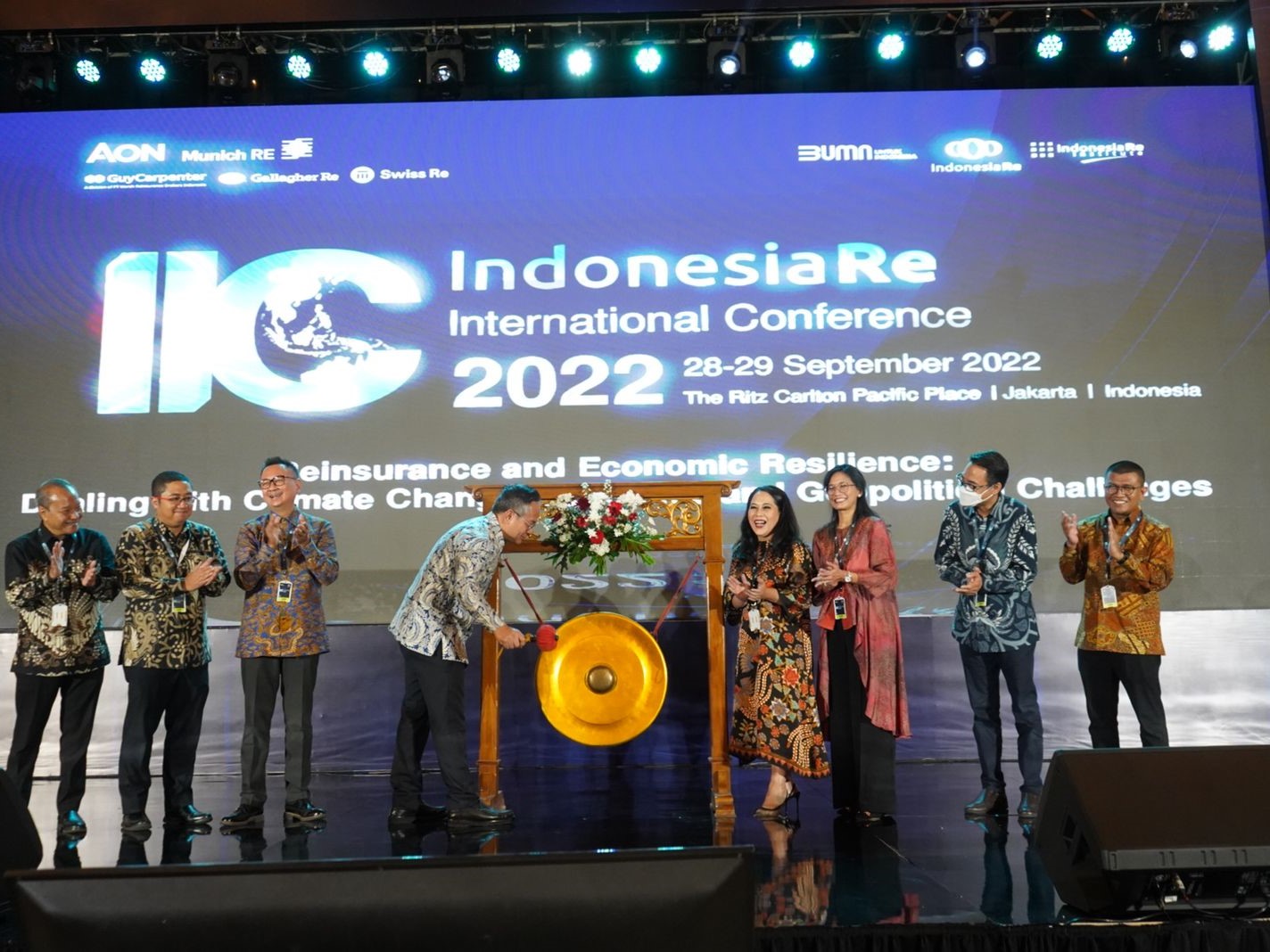 Pembukaan acara Indonesia Re International Conference 2022 (IIC 2022), Rabu (28/9).