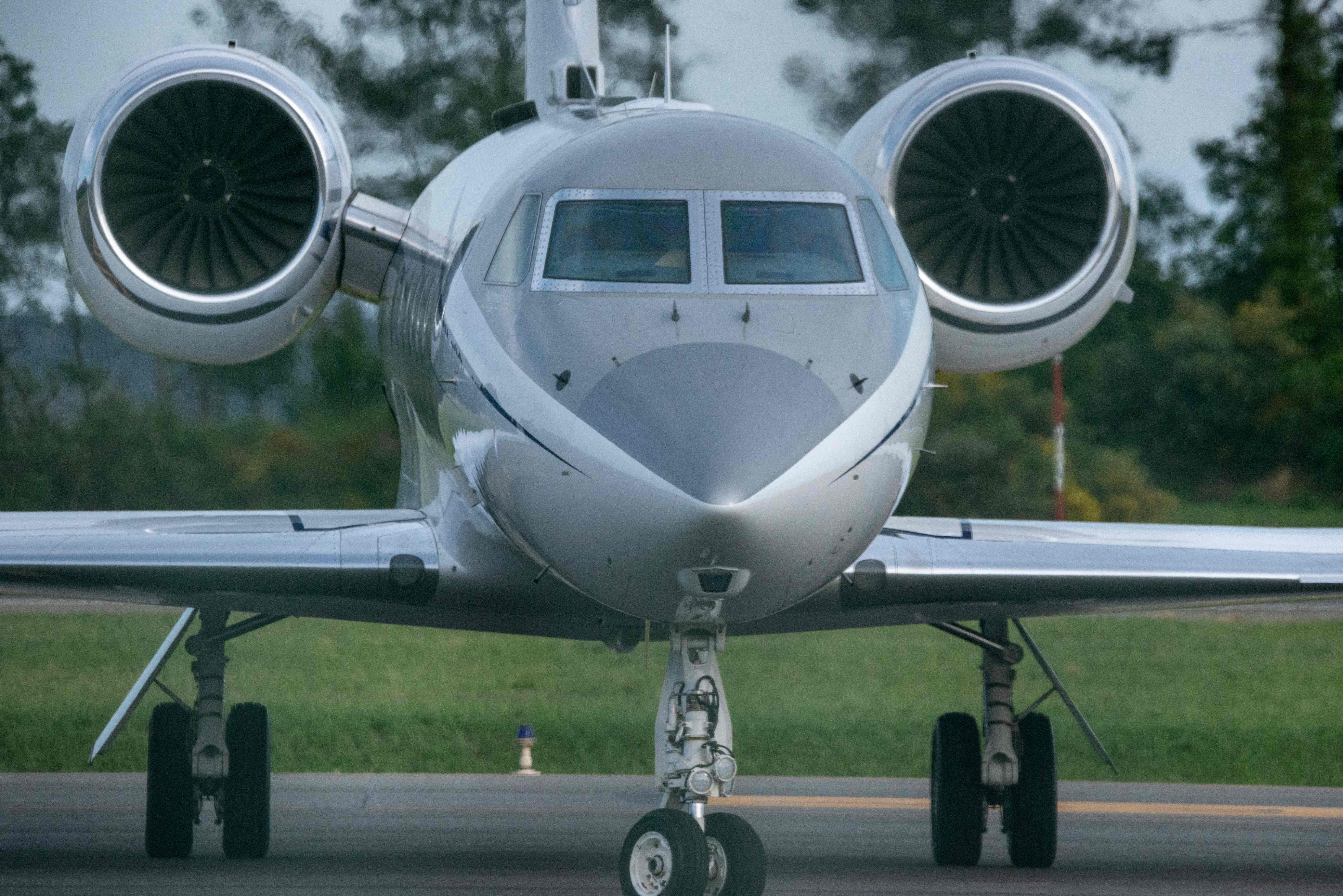 Ilustrasi private jet.