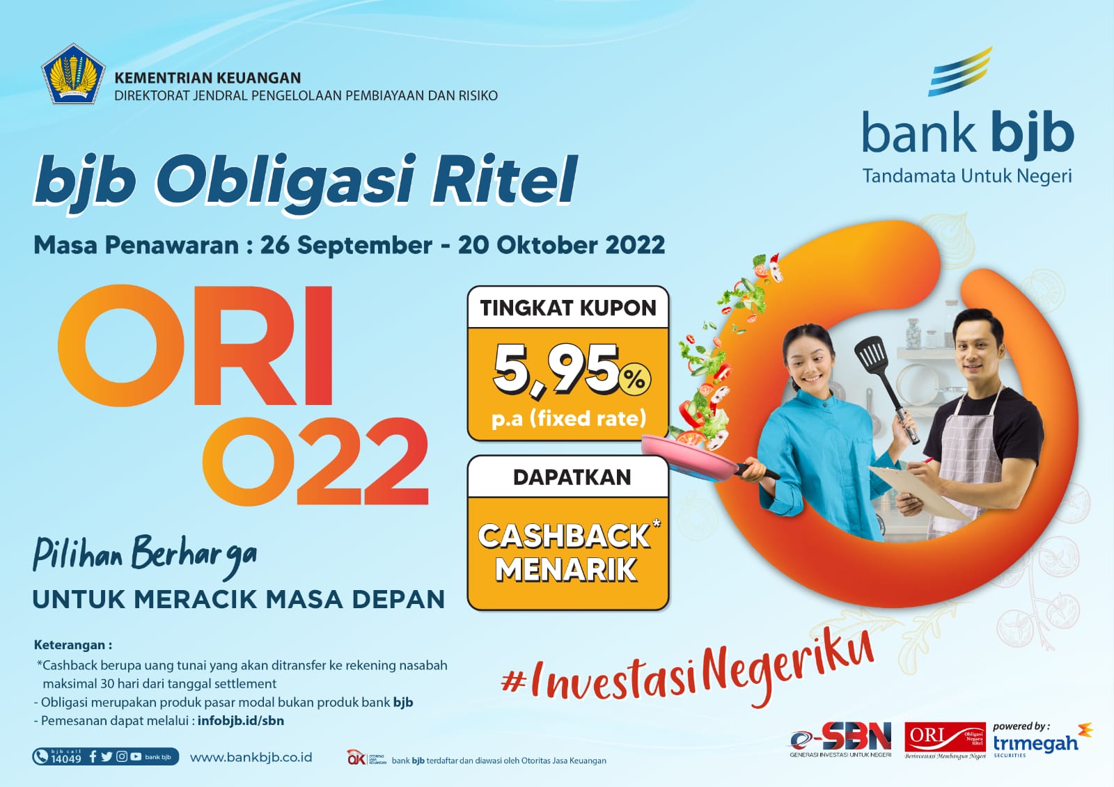 Produk bjb Obligasi Ritel ORI 022 dengan Penawaran Kupon Menarik 