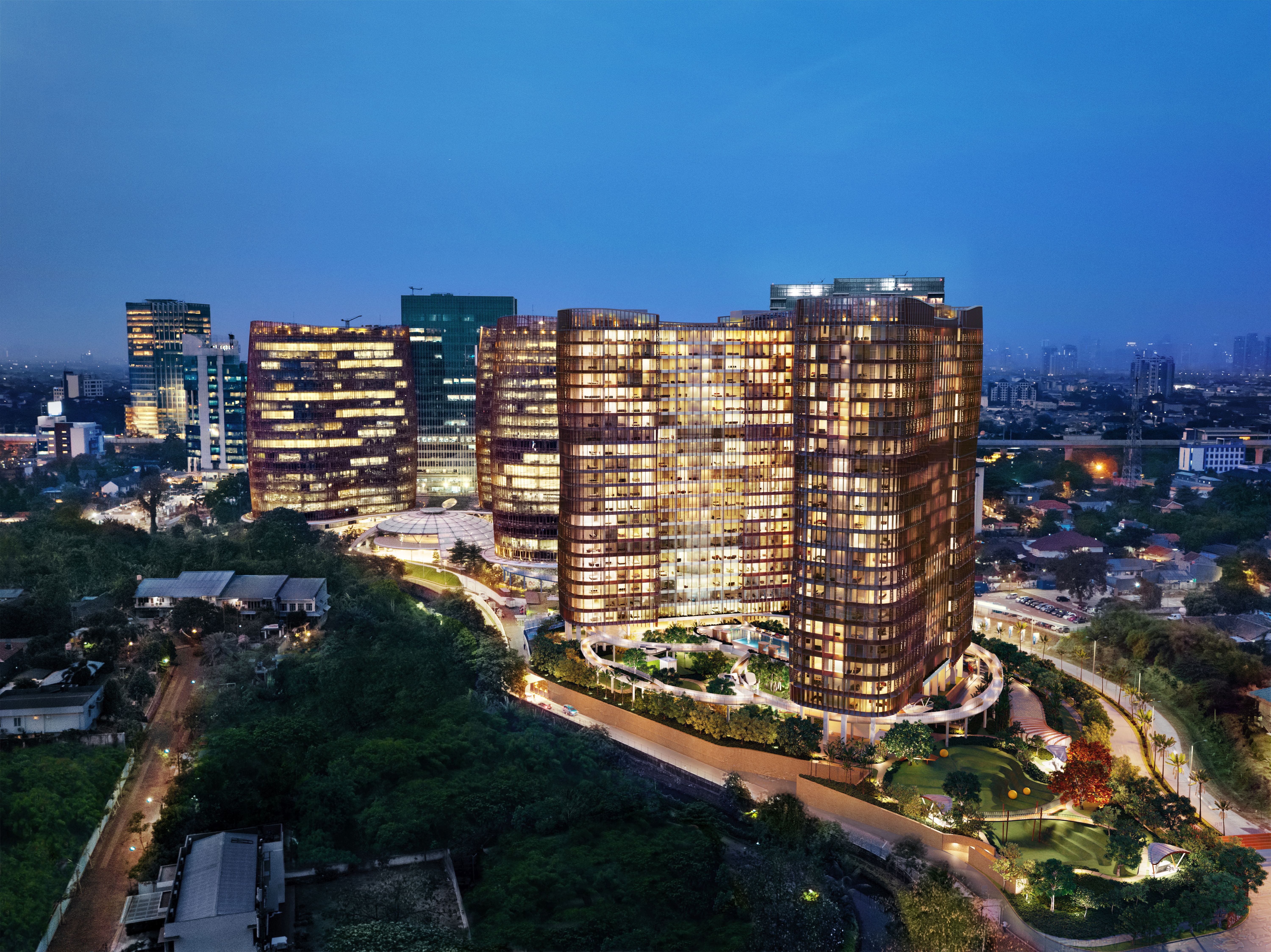 Maket pengembangan apartemen SQ Res