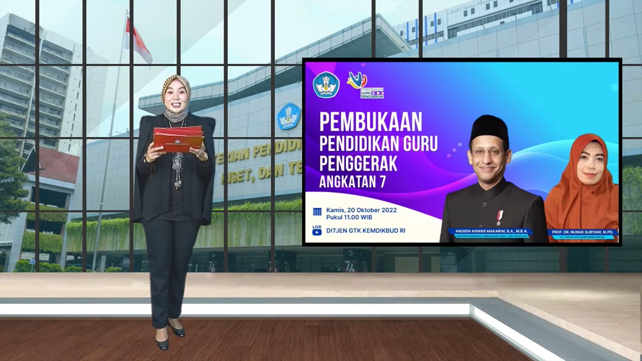 Acara pembukaan Pendidikan Guru Penggerak (PGP) Angkatan Ketujuh Kemendikbudristek.