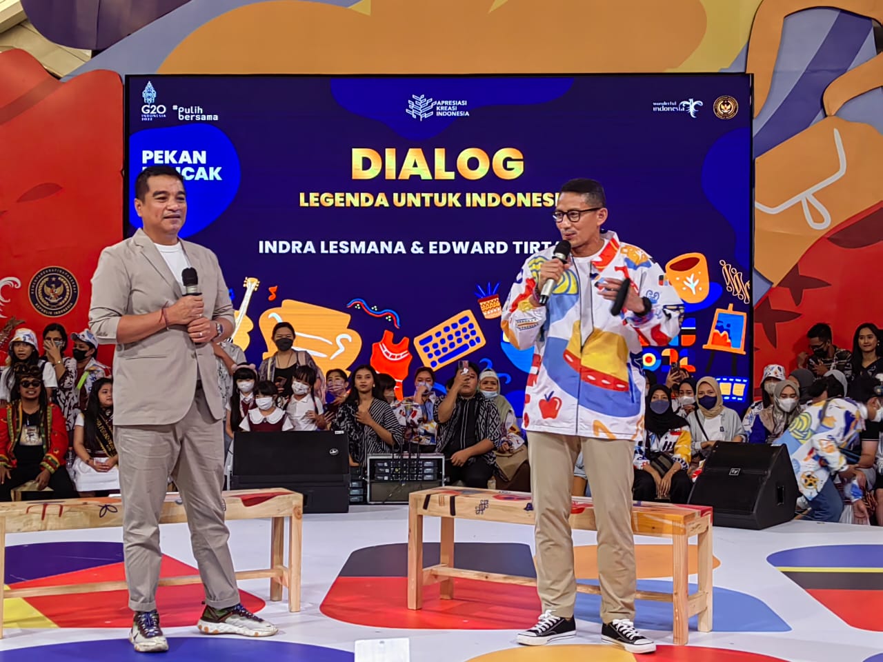 Menparekraf Sandiaga Uno di momen penutupan Apresiasi Kreasi Indonesia (AKI) 2022