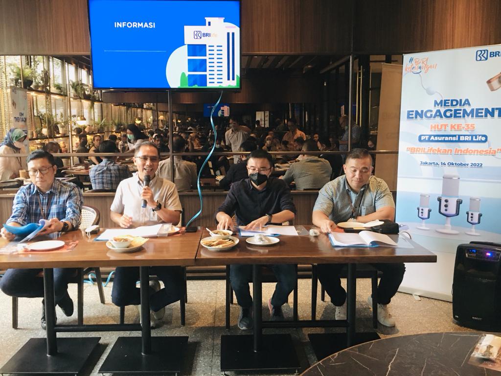Jajaran Direksi BRI Life saat paparan kinerja keuangan kuartal III.