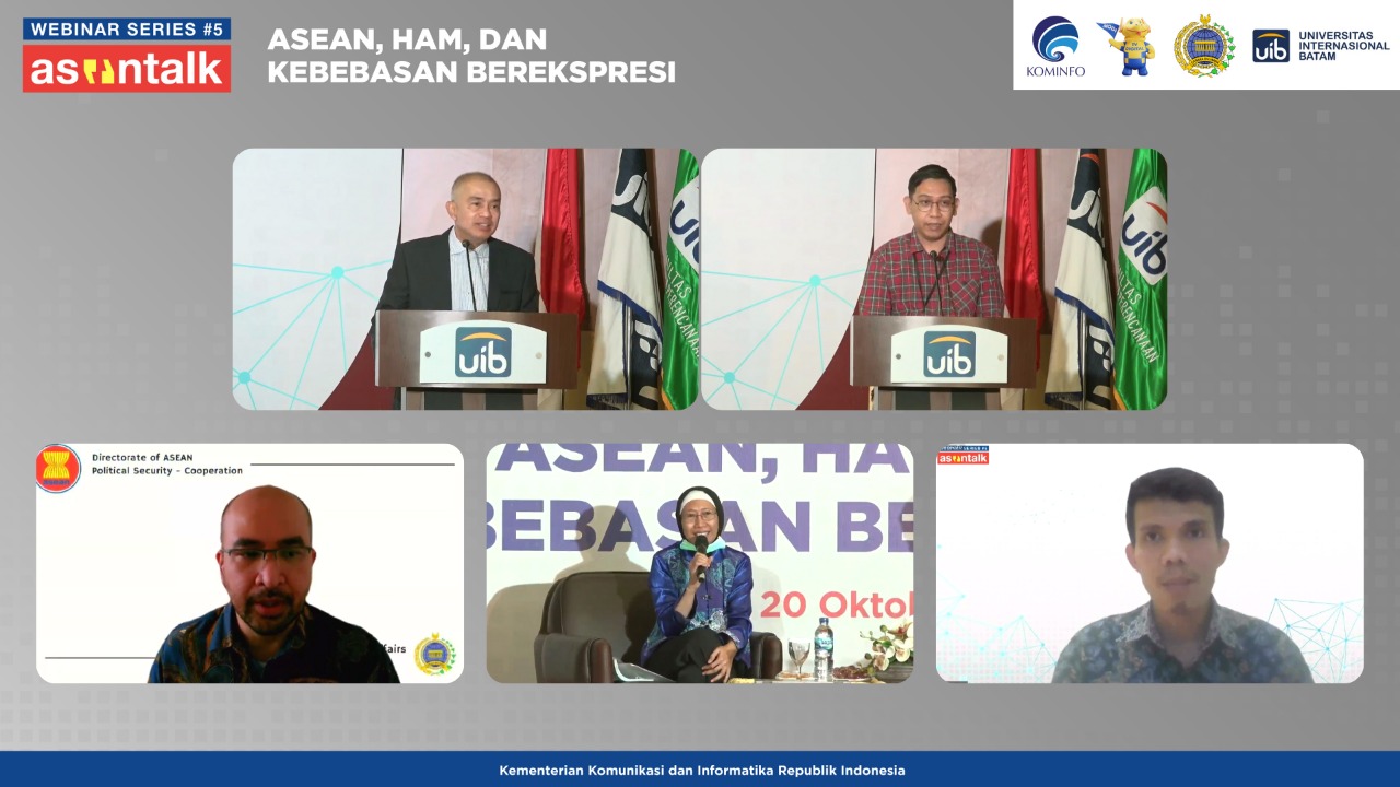 Acara Webinar Series #5 ASEAN Talk: “ASEAN, HAM, dan Kebebasan Berekspresi”, Kamis (20/10)