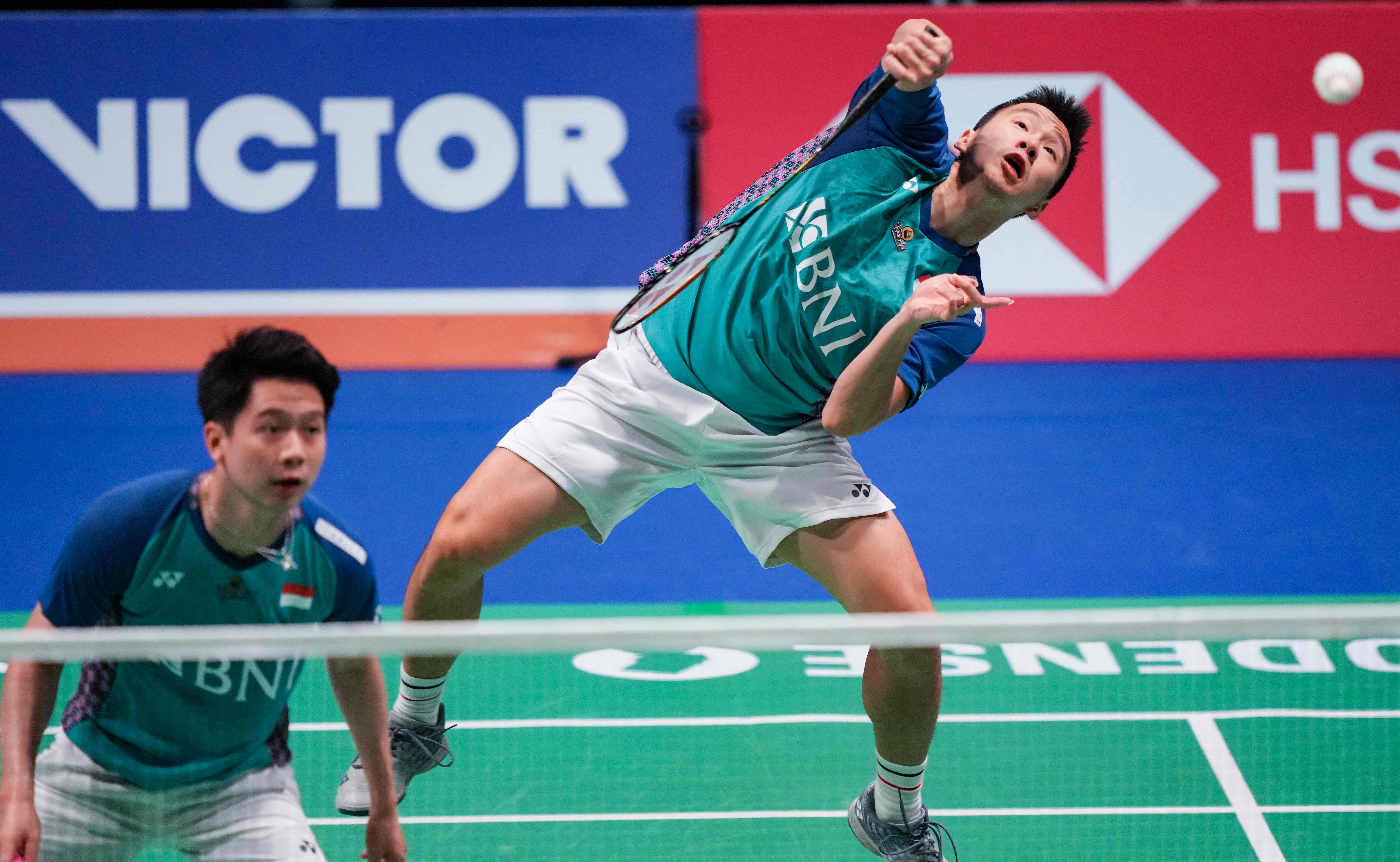 Ganda putra Indonesia Kevin Sanjaya Sukamuljo dan Marcus Fernaldi Gideon