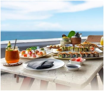 Menikmati Sushi dan Salad Bar di Ji Restaurant, Tepi Laut Canggu, Bali