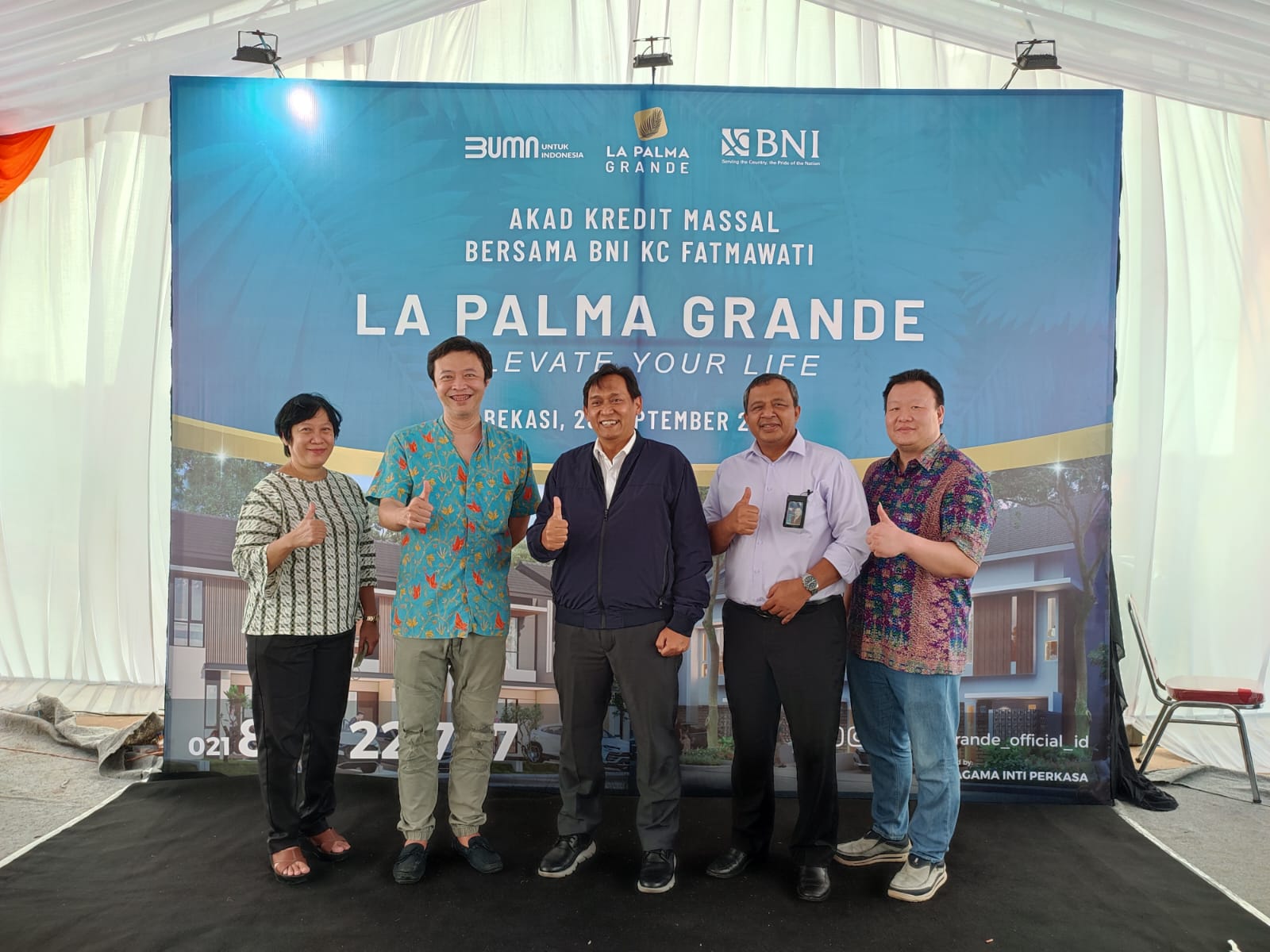 Akad kredit massal BNI di proyek La Palma Grande